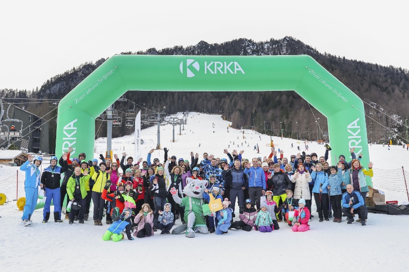 Kranjskogorske strmine so bile znova obarvane v Krkino zeleno